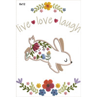 372 Floral Rabbit
