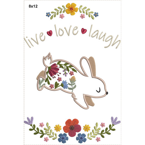 372 Floral Rabbit
